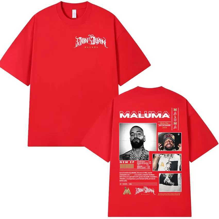 Rapper MALUMA Tour 2024 Graphic T Shirt Men Retro High Quality Fashion T-shirt Hip Hop Oversized Cotton Tshirt Unisex streetwear X250203