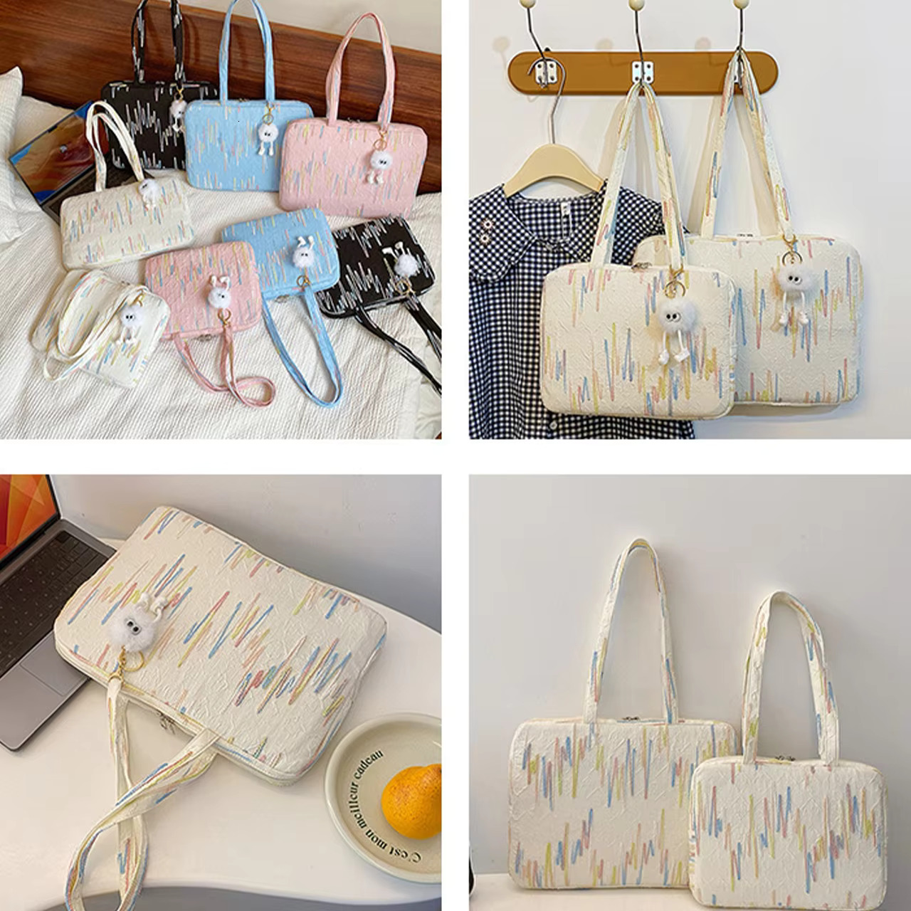 11 13 14 15 Inch Laptop Handbag Large Capacity Shockproof Notebook Bag Cute Breathable for Ipad/book/Xiaomi/Lenovo