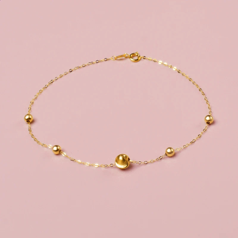 XF800 Fine Jewelry Real 18K Gold Bracelet cat eyeball Au750 wedding Box Trendy Gift For Women 250121