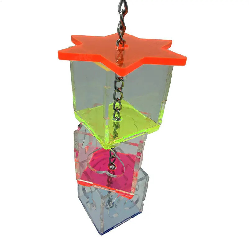 Bird Seeker Acrylic Parrot Puzzle Training Bird Toys Bird Supplies Parrot Toys 250121