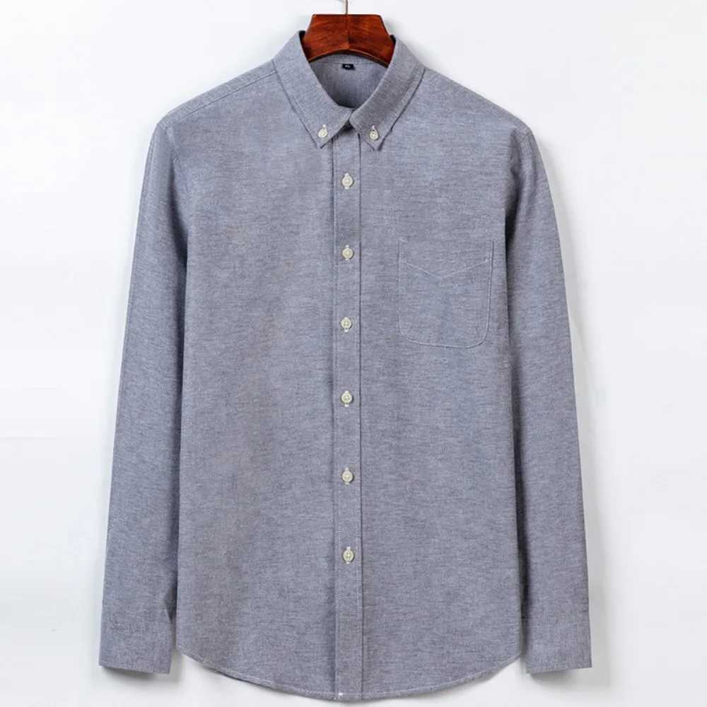 Mens Shirts Autumn Long Sleeve Placket Button Up Shirts Formal Slim Fit White Black Shirt Men ClothingXJ250121