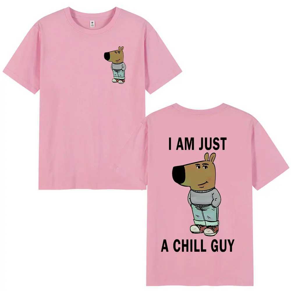 Im Just A Chill Guy Funny Meme T-shirts Men Women Clothing Fashion Oversized T Shirts Cotton Short Sleeve T-shirt Streetwear X250203