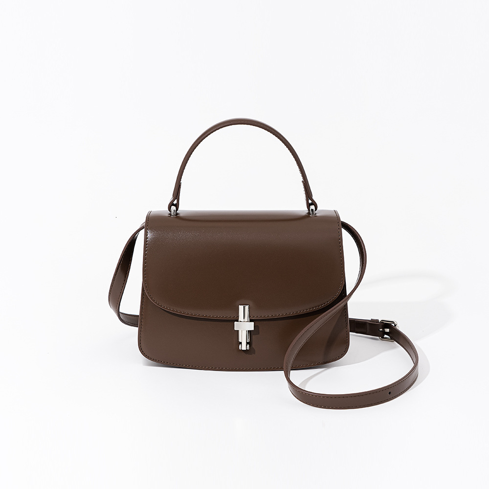 Bag New French Organ Bag Elegant And Elegant, Unique Single Shoulder Bag, High End Genuine Leather Fashion Versatile Handbag