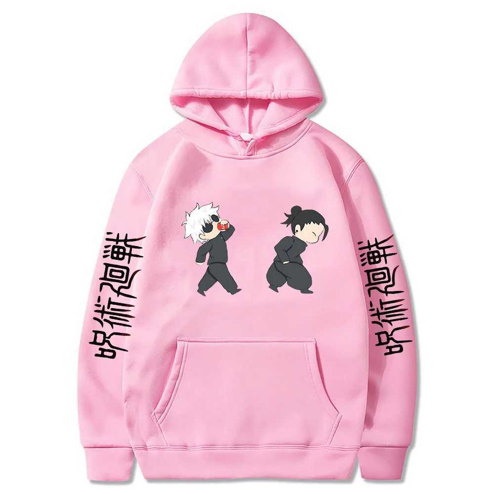 Jujutsu Kaisen Anime Hoodies Cartoon Satoru Gojo Cute Print Men Women Pullovers Autumn Winter Casual Plus Size SweatshirtsXJ2500118