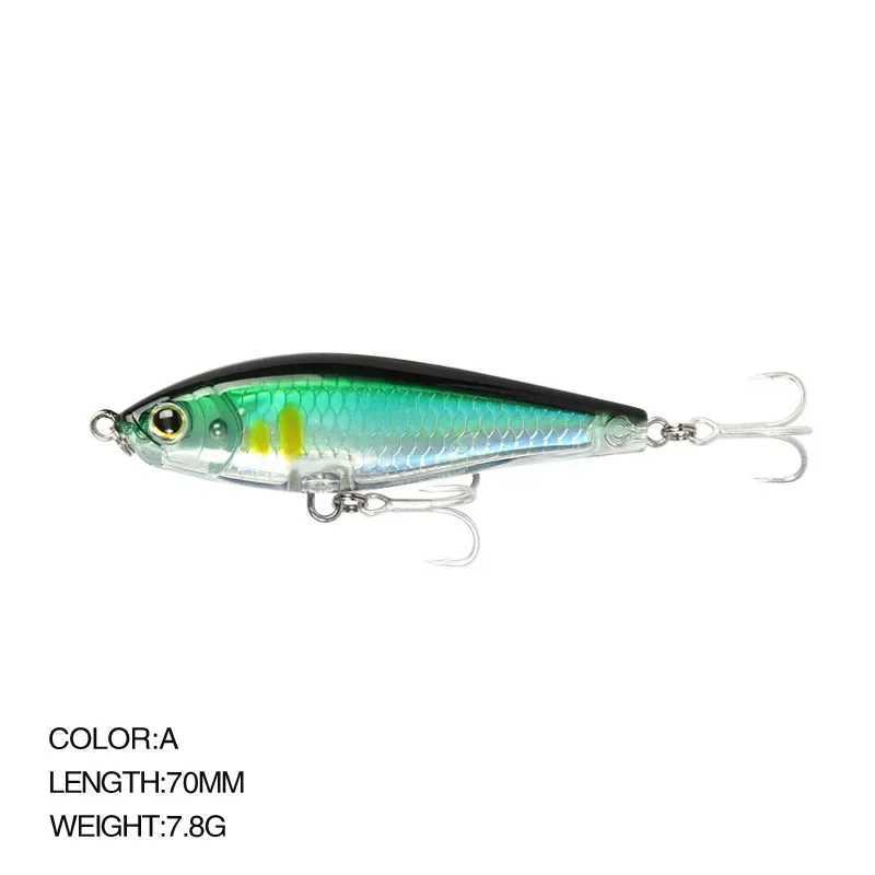 70mm 7.8g 3D Inshore Twitch Bait Lures Saltwater Trout Fishing Freshwater Long-range Bait Pencil Pesca Floating Minnow WobblersXJ250122