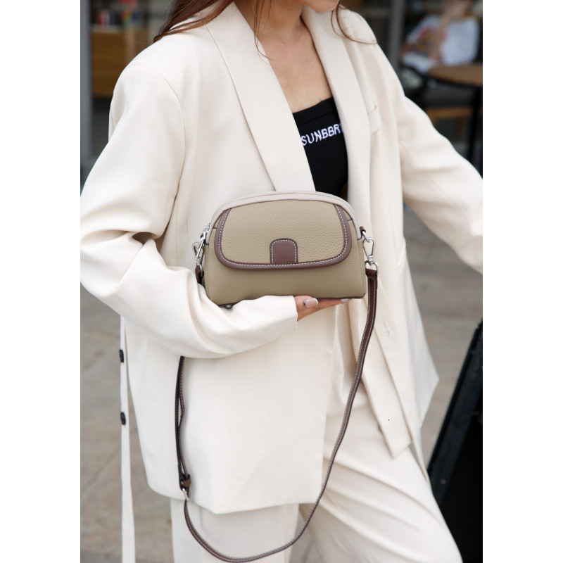 Bag Genuine Women's Crossbody Small Ladies' 2025 New Stylish Mobile Phone Bag, High-End Leather Shoulder Bag
