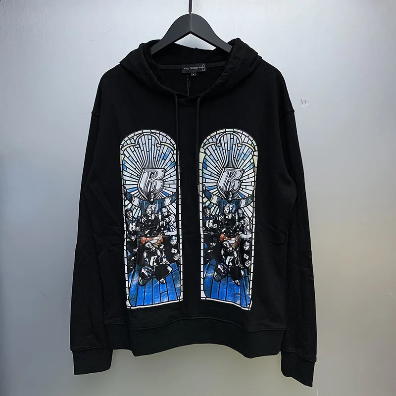 Autumn and Winter Blue Apricot Who Decides War Hoodie Hooded Womens High Quality Cotton Oversized Couple Jumper Sweatshirt 250122