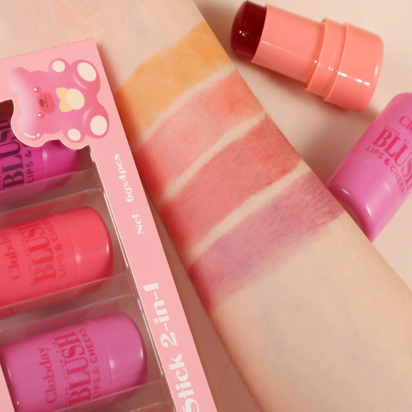 Jelly Blush Set Q-Pop 4-Color matte Blush 250108