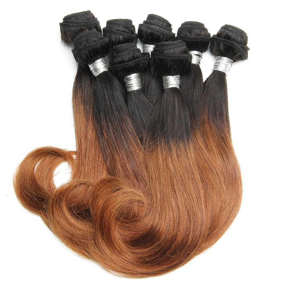 Brazilian Curly Hair Bundles for Women Ombre Curly Human Hair Bundles 8 Bundles Bob Hair Extensions Colored Human Hair ProductsXJ250120
