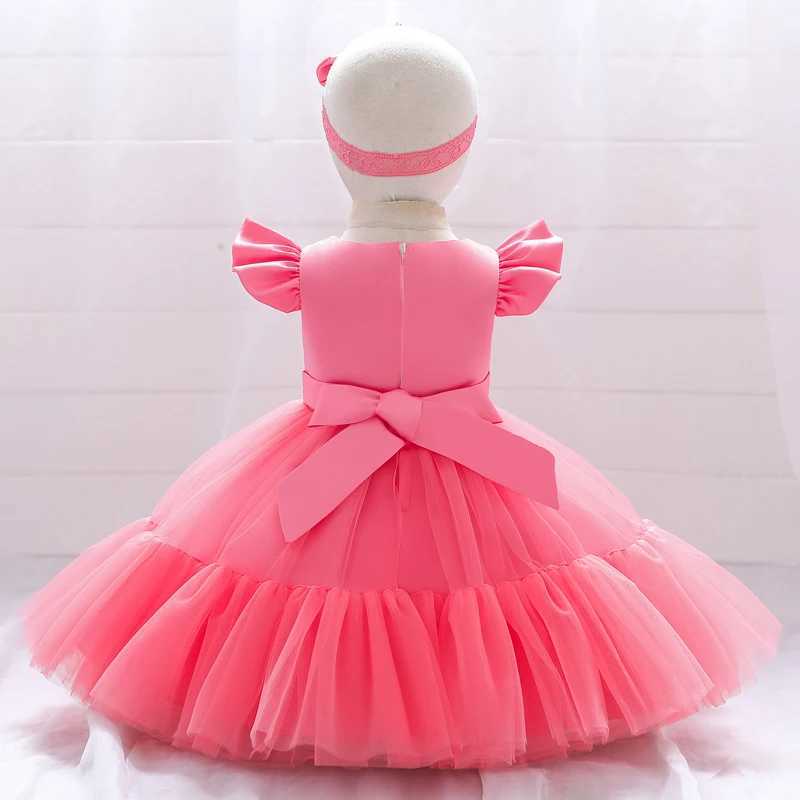 Pageant Puffy Baptist 1st Birthday Dress Baby Dress Cake Princess Dress Lace Party Dress Childrens Clothing X250203
