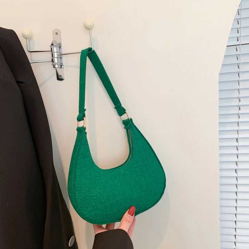 Women Top-handle Bags Autumn Winter Fi Bag New Fi Shoulder Bag Portable Womens Bag Bolso Mujer Handbags FeltXJ250121