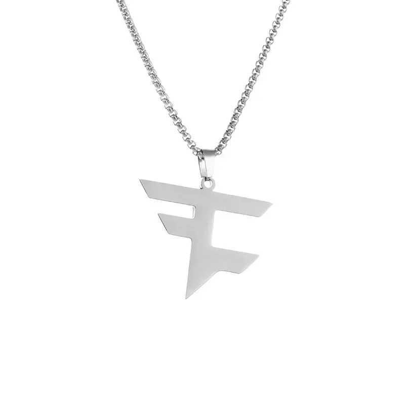 FAZE Necklace Csgo Rain God Rainropztwistizz Same Style Titanium Steel Necklace Jewelry Autumn and Winter Handsome Sweater ChainXJ250121