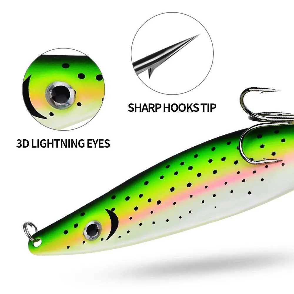 1PC 18.5g 11.5cm Spoon Spinner Lure VIB Metal Lure Bait Jig Sequin Fishing Wobbler Trolling Hard Baits Fishing TackleXJ250122