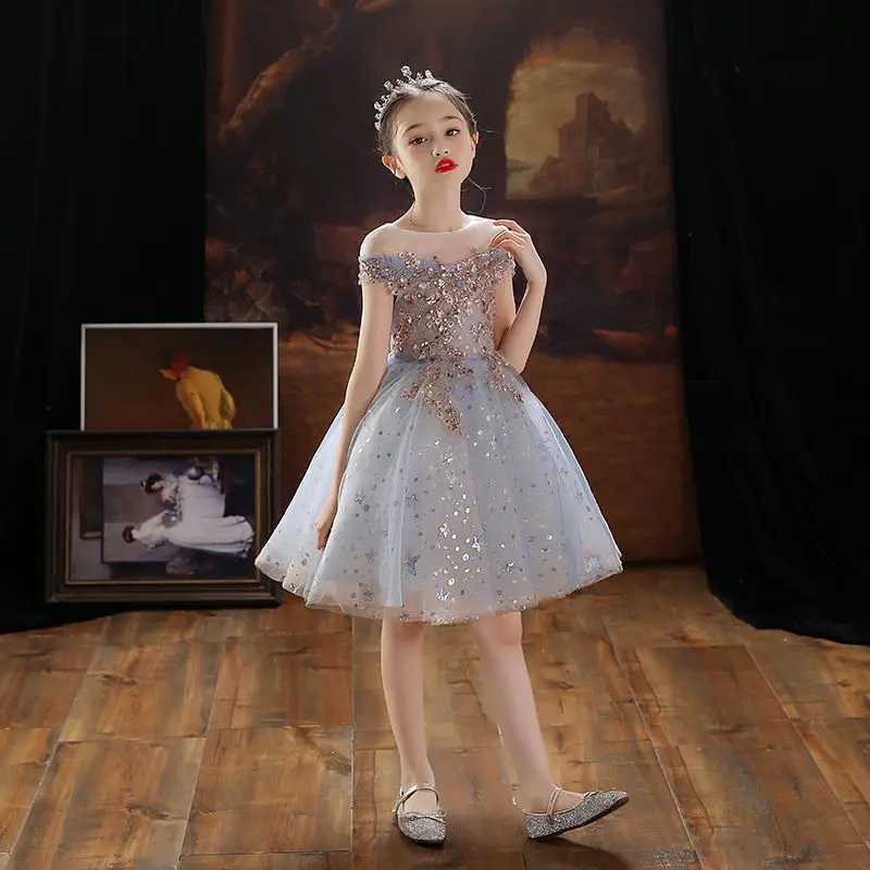 Christening Dress Girl Childrens Party Dress Kids Dresses for Girls From 8 to 12 Years Old Elegant Baby Kid Prom Luxury 14 X250203
