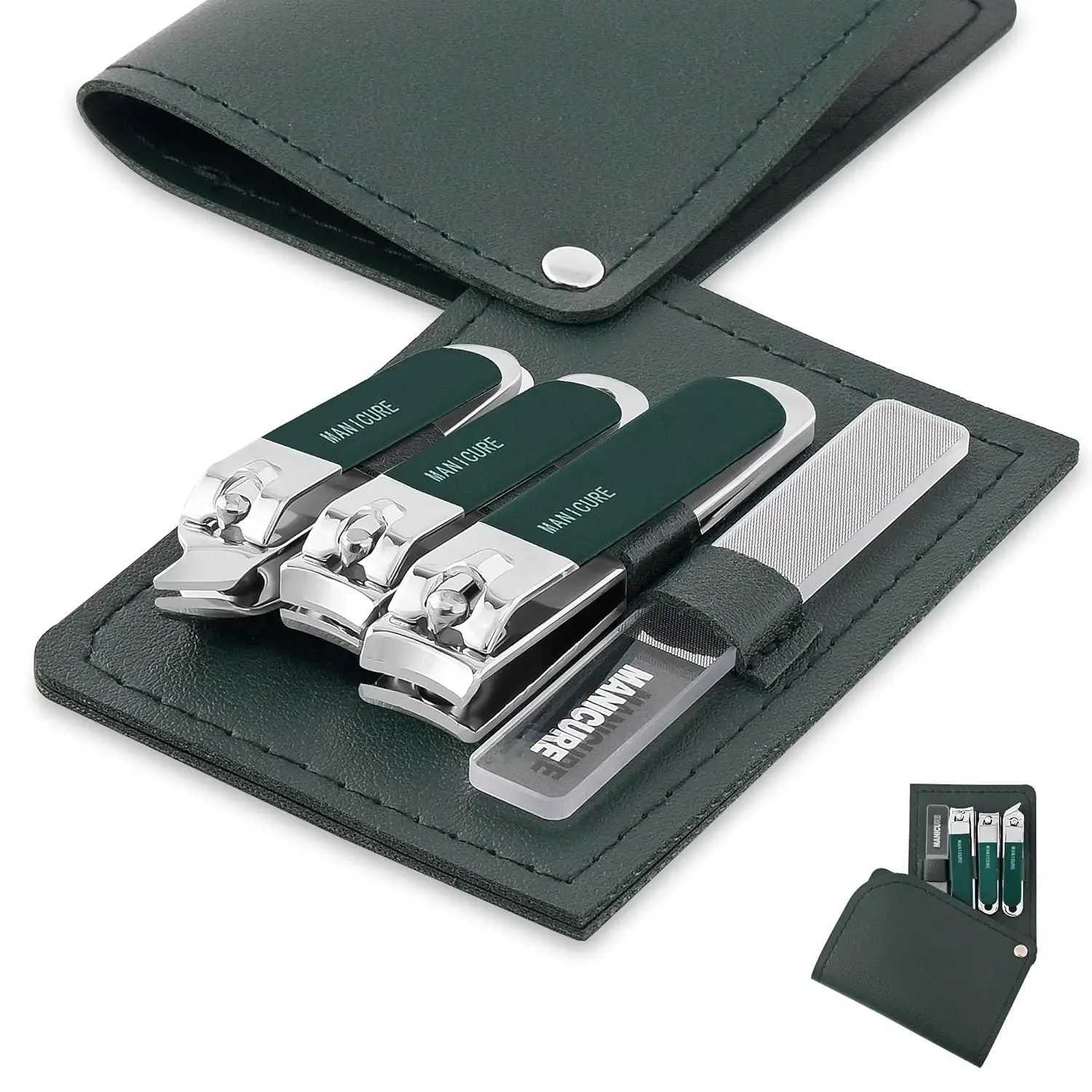 Manicure Set Stainless Steel Nail ClipperProfessional Men/Women Nail Clippers Kit 4 PcsTravel Manicure Grooming Kit Nail ClippXJ250116