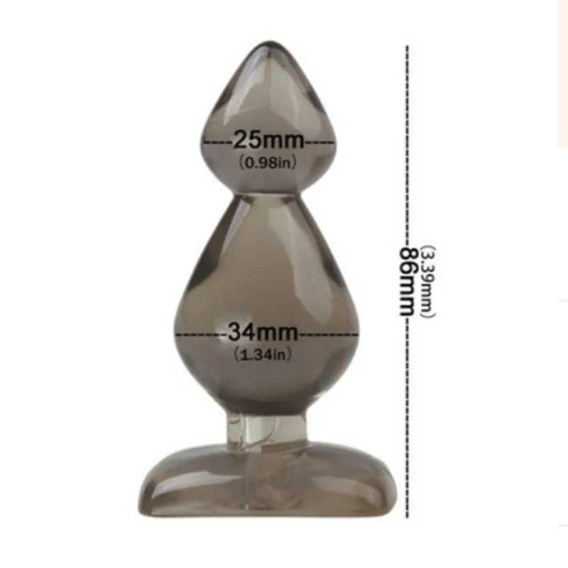 Anal Balls Anal Plug For Men and Women Anal Sex Toys Jelly Silicone Butt PlugXJ250121