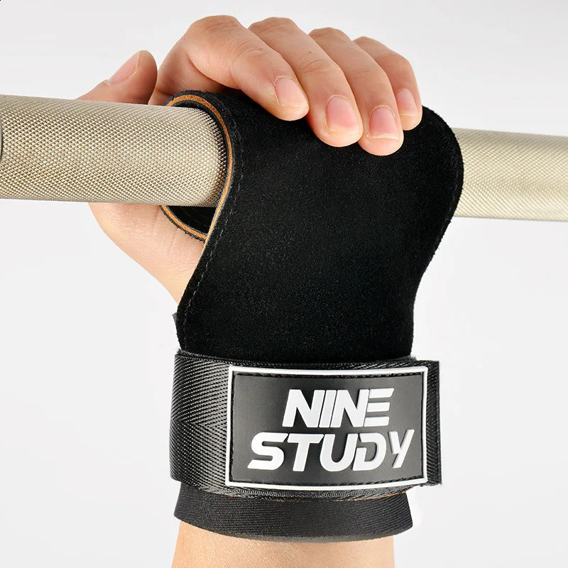 Three Layers Cowhide Gym Gloves Grips Horizontal Bar Gloves for Gym Sports Weight Lifting Training Crossfit Fitness Bodybuilding 250118