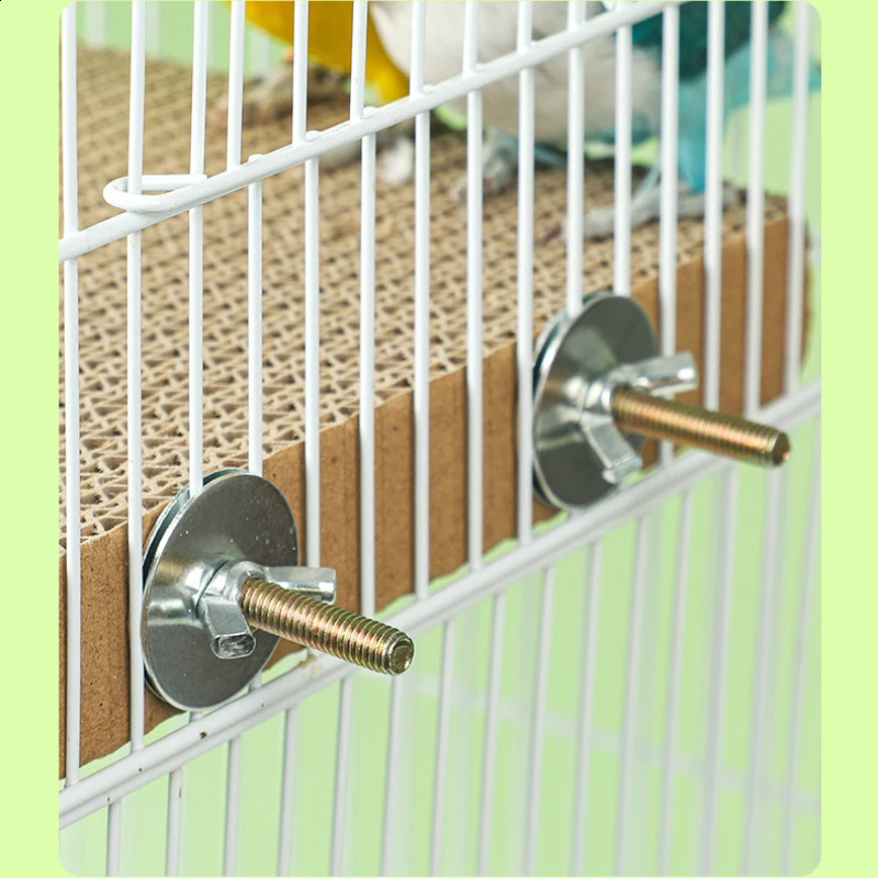 Bird Perch Stand Platform with Cardboard cork toy Parrot Chewing Toys Small Birds Paw Grinding Perch Bird Cage Accessory S/L 250121