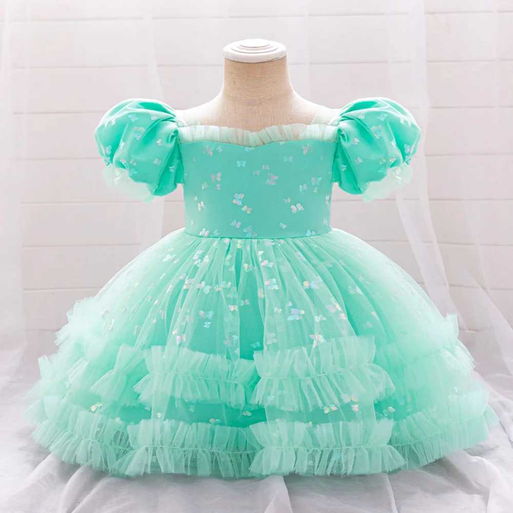 Childrens Christmas Dress Butterfly Design Baby Dress Cute Tulle Dress Childrens Party Birthday Gift X250203