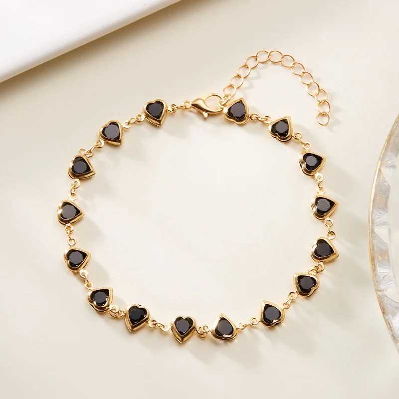 Summer Sweet Red Cherry Anklets for Women Fashion Cute R Beads Flowers Heart Chain Anklet Beach Barefoot Sandal JewelryXJ250121