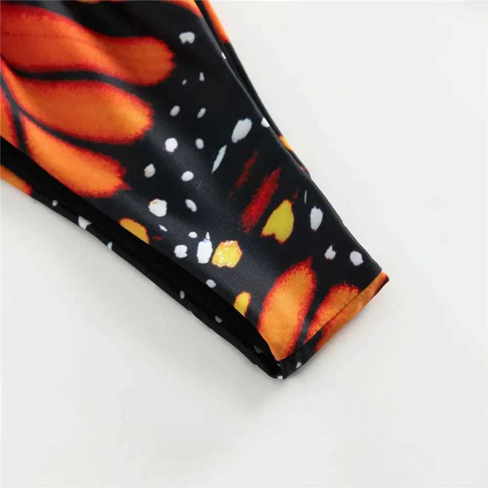 Sexy Butterfly Print Swimwear String Bikinis Set Micro Extremo Mini Thong Swimsuit Women Bathing Suit Triangle Bikini 2024 jerXJ250120
