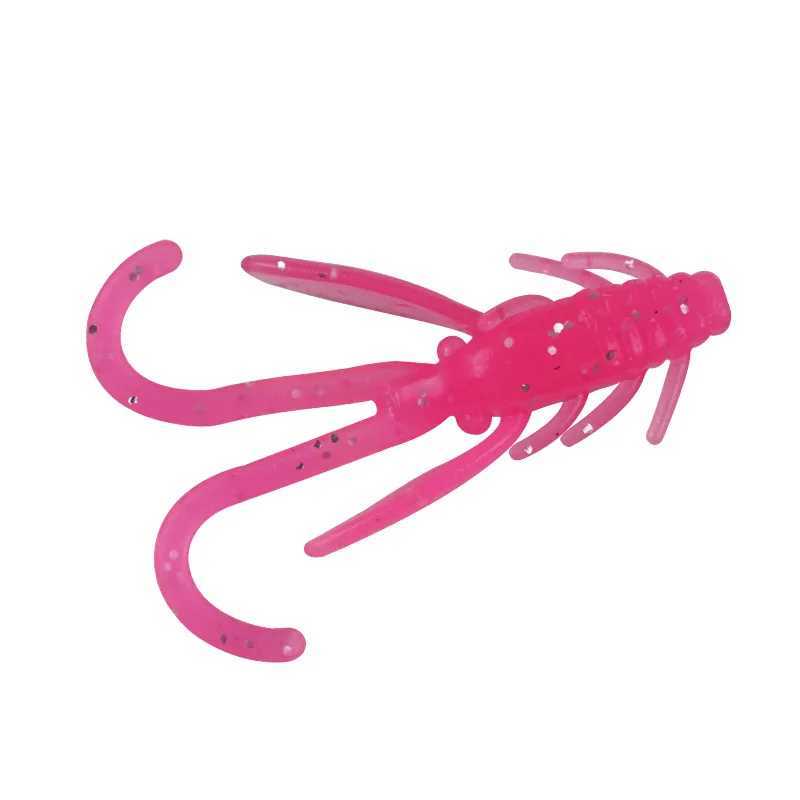 MUKUN 20pcs 3cm/0.3g 4cm/0.7g mini TPE floating soft lure bait Worm Soft Fishing Lure Shrimp with Bass CarpXJ250122