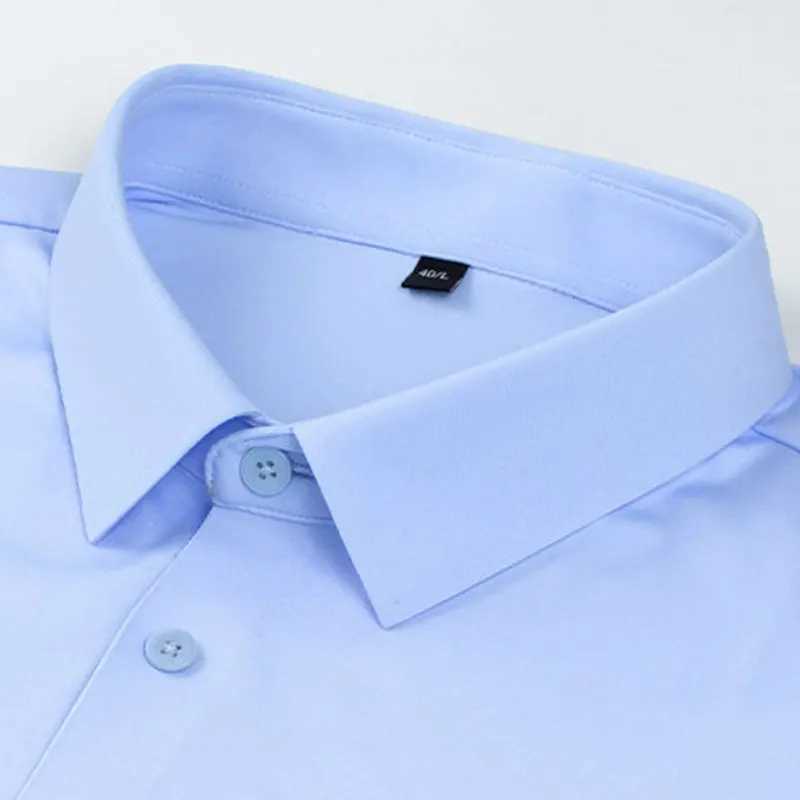 7XL 8XL Mens shirt Long sleeve Spring and Autumn cotton fashion formal Business casual Breathable high quality wear freeXJ250121