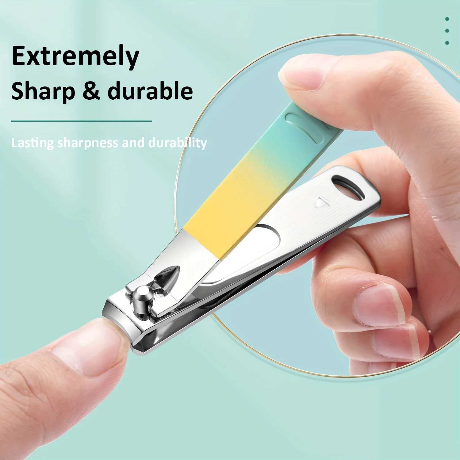 7-18pcs Gradient colors Manicure Set Pedicure Sets Nail Clippers High-quality Steel Professional Nail Cutters Tools with TravXJ250116