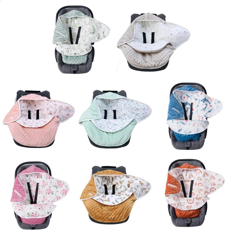 Baby Car Seats Blanket Cotton Soft Wrap borns Swaddles Blanket for Boy Girls 250114
