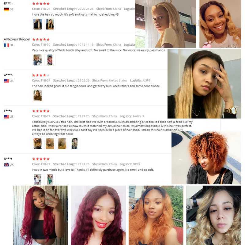 Auburn Brown Brazilian Kinky Curly Human Hair Bundles With Clo 4x4 SOKU Honey Blonde Human Hair Weave Bundles Remy HairXJ250120