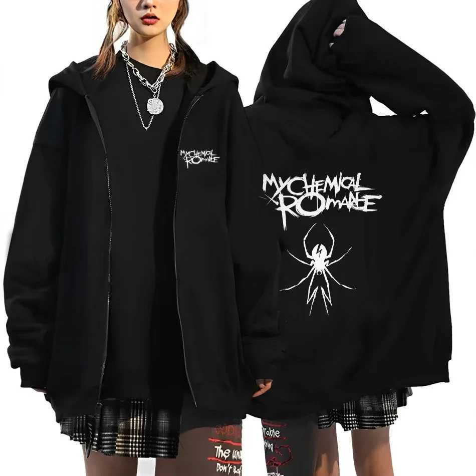 Rock Band My Chemical Romance Mcr Dead Zipper Hoodie Black Parade Punk Emo Zip Up Sweatshirt Men Fashion Vintage Hip Hop HoodiesXJ2500118