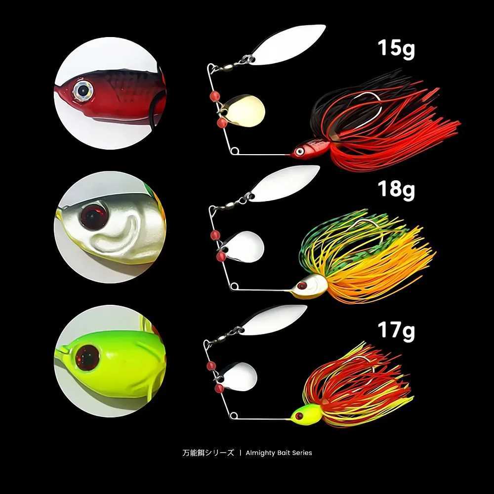 Bazooka 15g Spinnerbait Fishing Lure Wire Spinner Bait Metal Buzzbait Swimbait Hook JIG Kit Skirt peche For Bass Pike WinterXJ250122