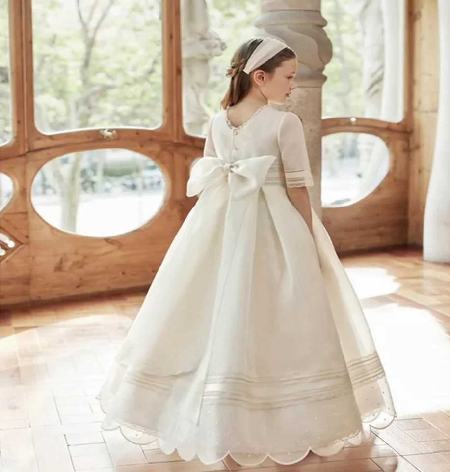 Wedding Fluffy Floor Long Layered Childrens Birthday Ball Dress First Communion Dress X250203