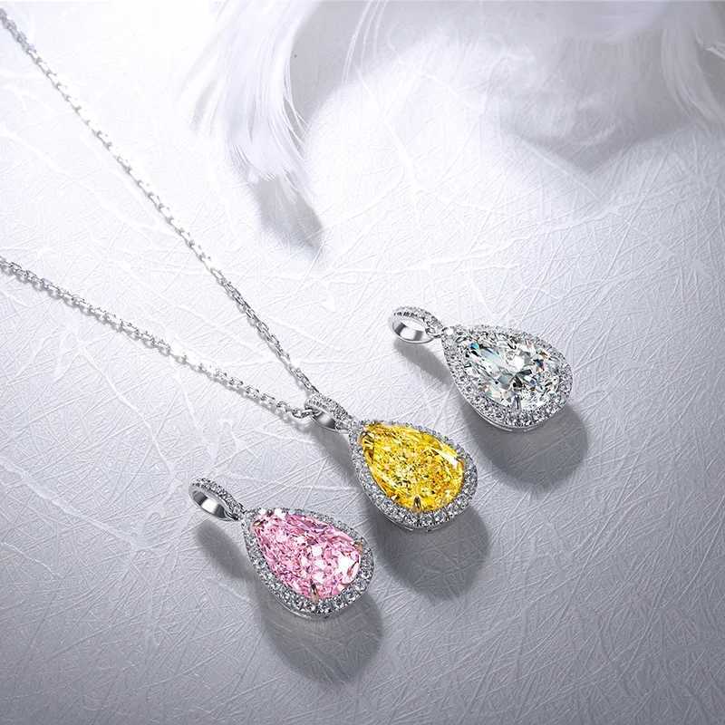 Pendant Necklaces for Women Fashion Jewelry 925 Sterling Silver Necklaces for Her High Caon Diamonds Gift Ideas PartyXJ250114
