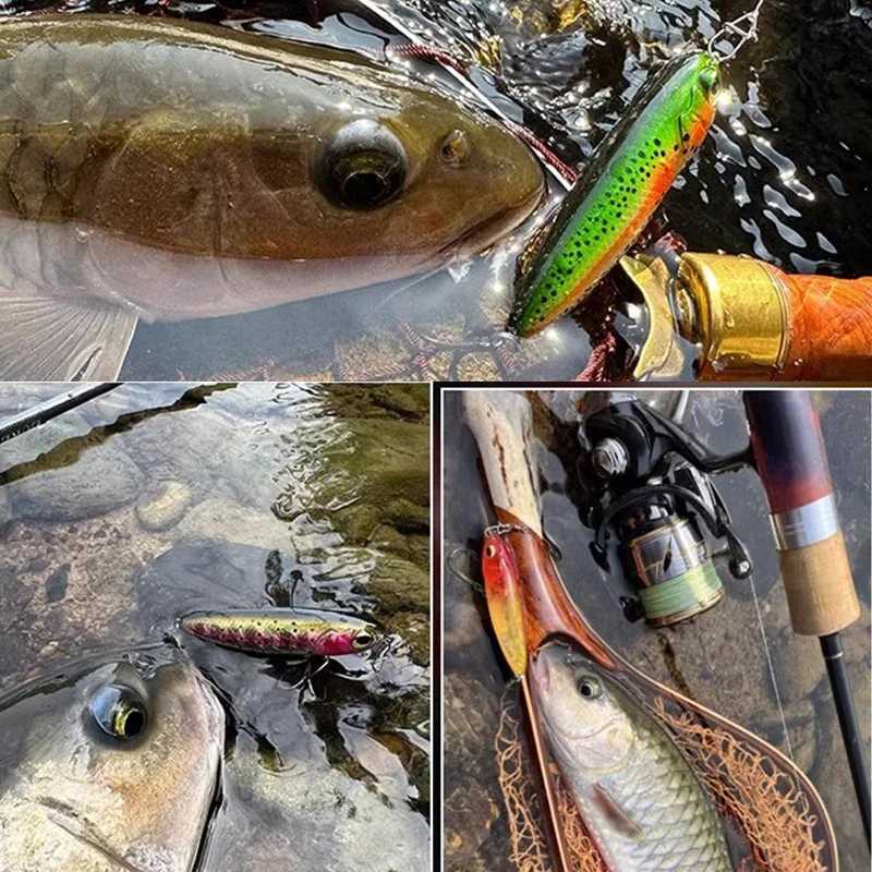 Tingchuan 2023 New 4.5g/55mm 6.5g/60mm Floating Pencil Water Surface Fishing Lure Artificial Catfish Bait Tackle Fishing BaitXJ250122