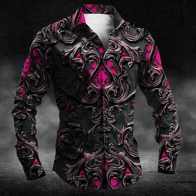 Mens casual outdoor street T-shirt long sleeve 3D shirt soft and comfortable new three-dimensional fashion plus size US sizeXJ250121