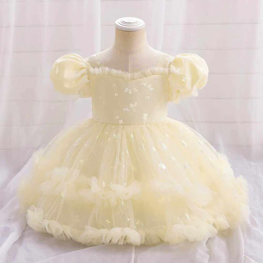 Childrens Christmas Dress Butterfly Design Baby Dress Cute Tulle Dress Childrens Party Birthday Gift X250203