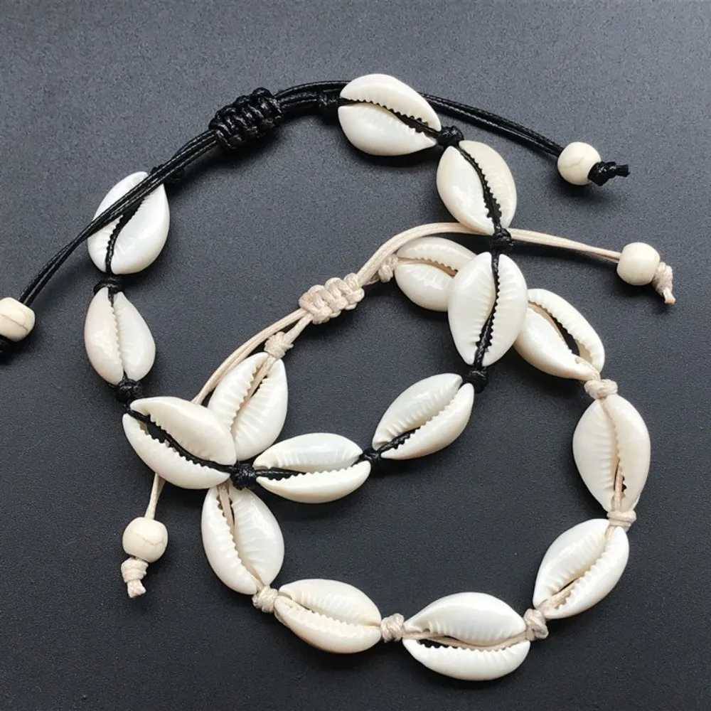 Hand Woven Shell Shed Anklets 2024 Shell Starfish Shell Ankle Bracelet Beach Ankle Chains ManXJ250121