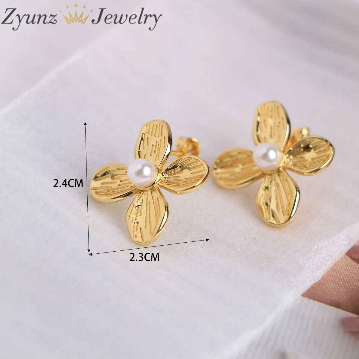 5Set Dainty Gold Color Flower Pendants Necklaces Earrings Sets for Women Delicate Wedding Jewelry Set Wholesale 250117