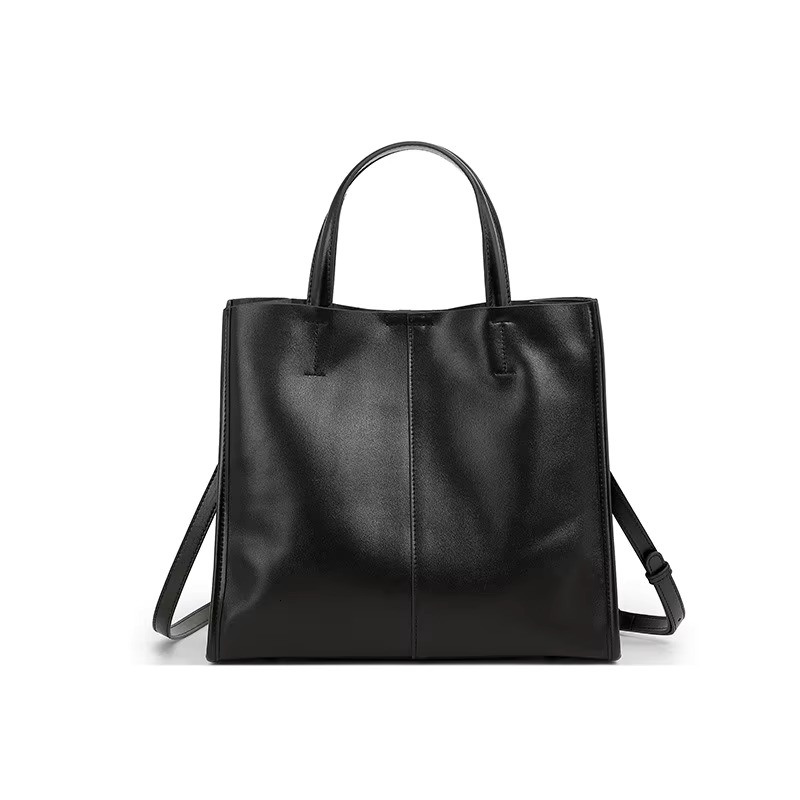 Zency Genuine Leather New Simple Shoulder Bag Large Capacity Shopper bags handbags women Casual Handbag Crossbody Vintage Oil Wax Tote