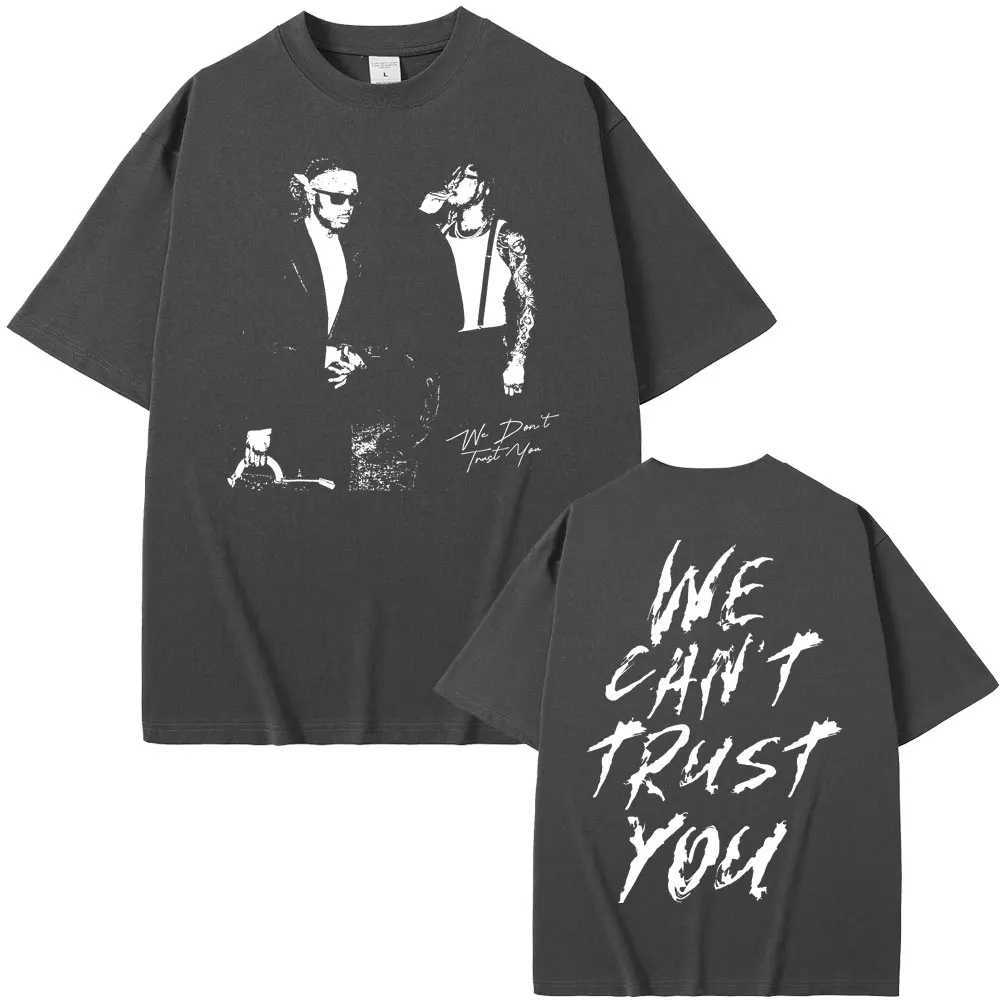 Rapper Future Metro Boomin 2024 New Hip Hop Album We Dont Trust You Graphic T-shirt Men Women Casual O-collar Oversized Tees X250329