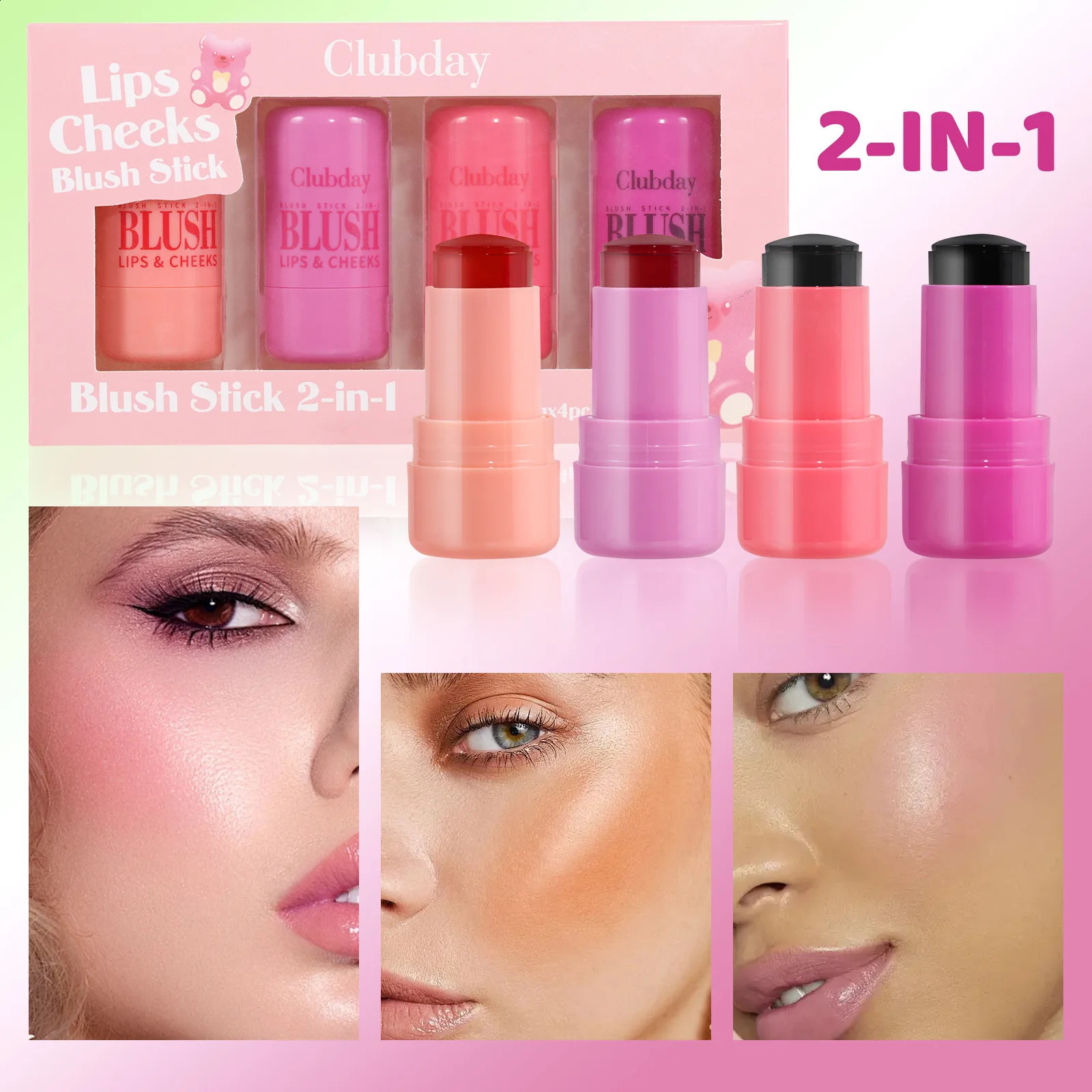 Jelly Blush Set Q-Pop 4-Color matte Blush 250108