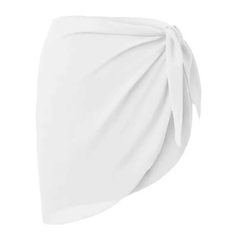 Womens short swimsuit cover beach bikini Wr Sheer short chiffon scarf cover swimsuit W250120