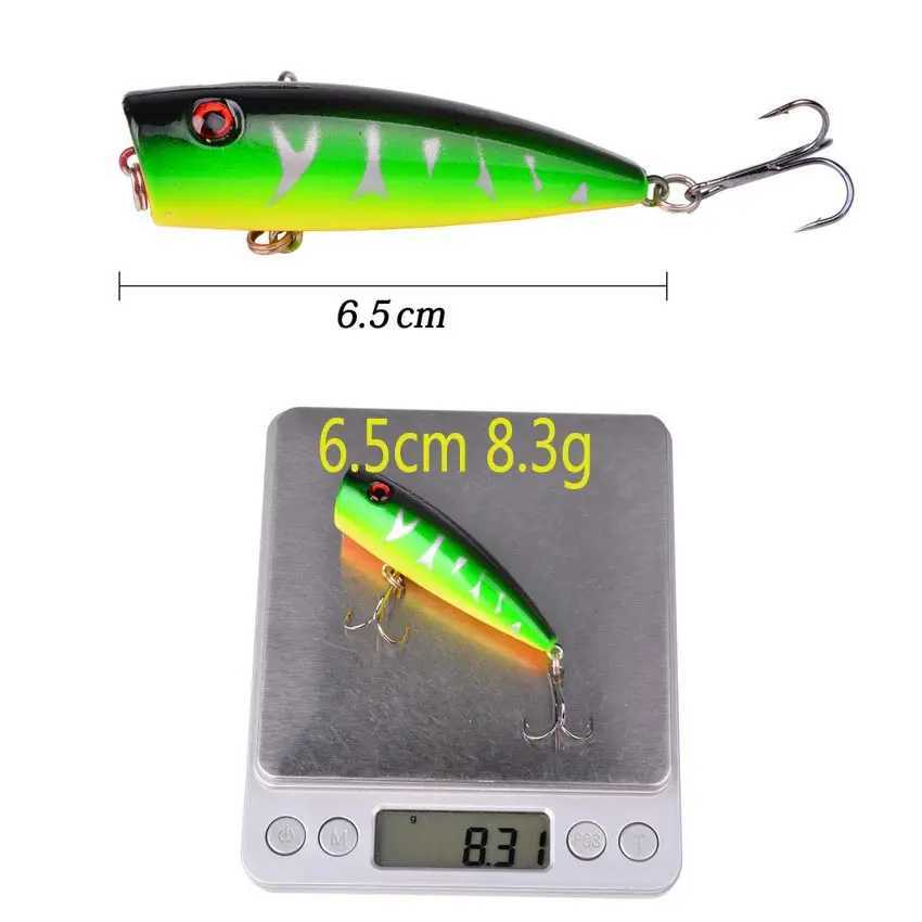 Aorace 1pcs Big Popper Fishing Lure Artificial Fishing Bait Crankbait Wobbler High Carbon Steel Hook Fishing LuresXJ250122