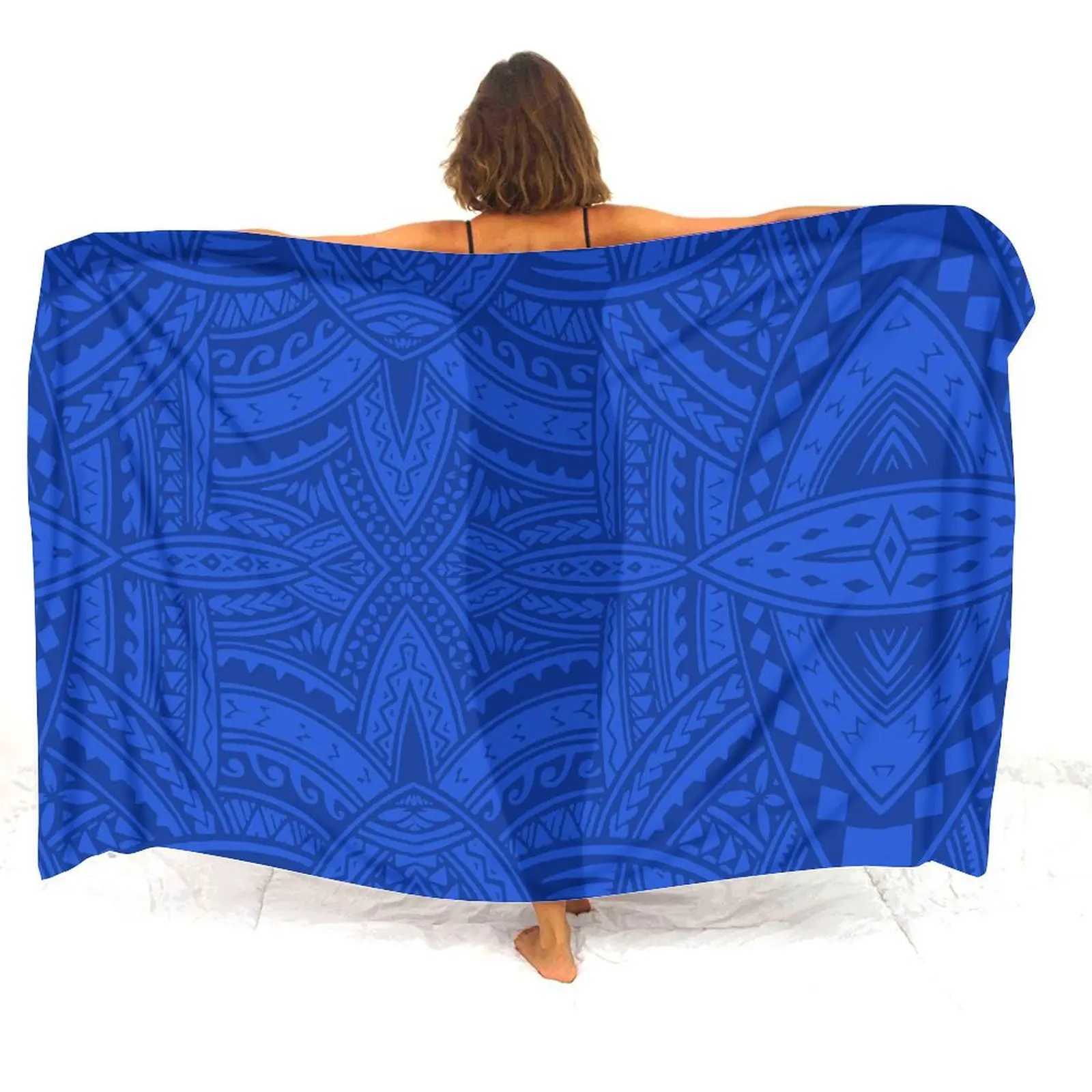 Fiji Island Style Custom Blank Fashion Envelope Skirt Haiian Thin Skirt Polynesian Tribe Soft One Piece Beach Envelope W250120