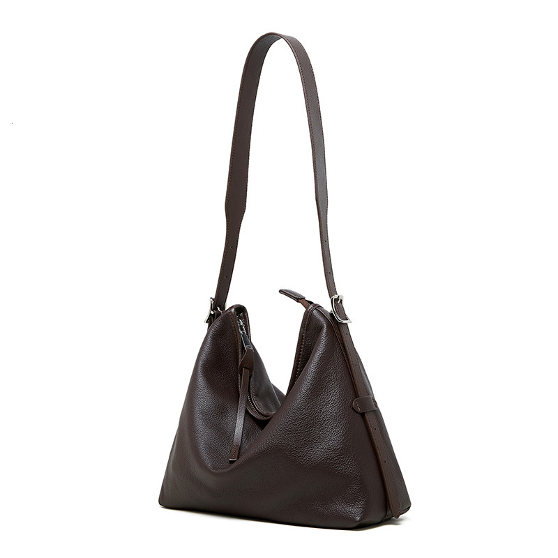 Bag Genuine Leather Women's Autumn 2025 New Style High-End Female Niche Single Shoulder Armpit Fashion Crossbody Bag