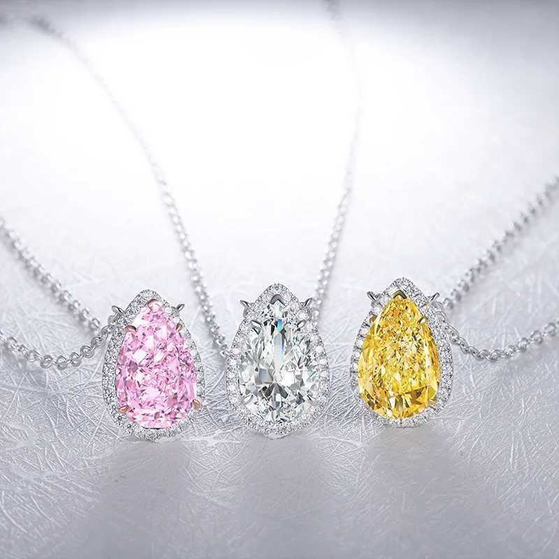 Pendant Necklaces for Women Fashion Jewelry 925 Sterling Silver Necklaces for Her High Caon Diamonds Gift Ideas PartyXJ250114