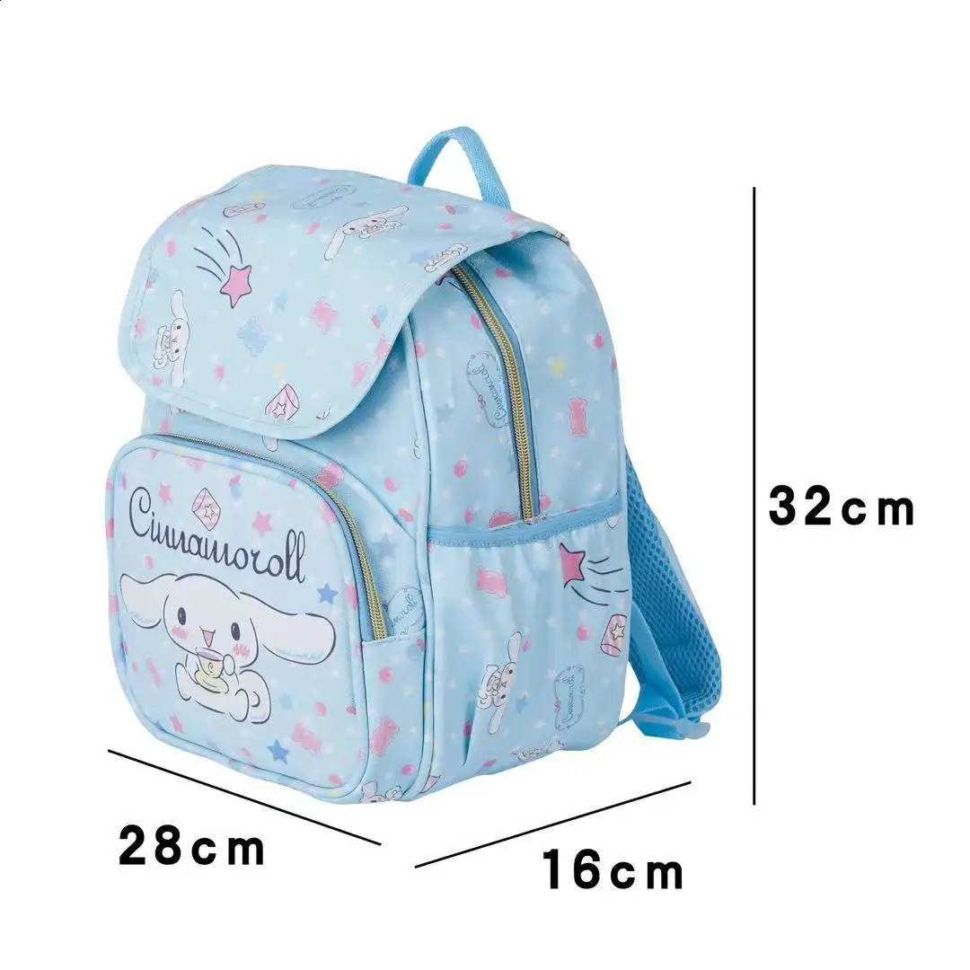 Melody Cinnamon Dog Kuromi Cute Childrens Bag Female Korean Version Flip Backpack Student 1-4 Years Old School Bag 250121