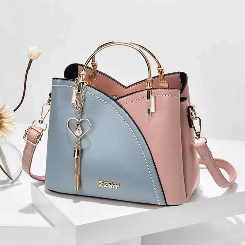 2024 Handbags For Women New Trend Highend Sense of All Mah Color Large Capacity e-shoulder Messenger PU Leather HandbagXJ250121