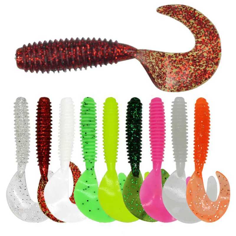10pcs/Lot Soft Lures Silicone Bait 55/65/75mm Goods For Fishing Sea Fishing Pva Swimbait Wobblers Artificial TackleXJ250122